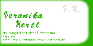 veronika mertl business card